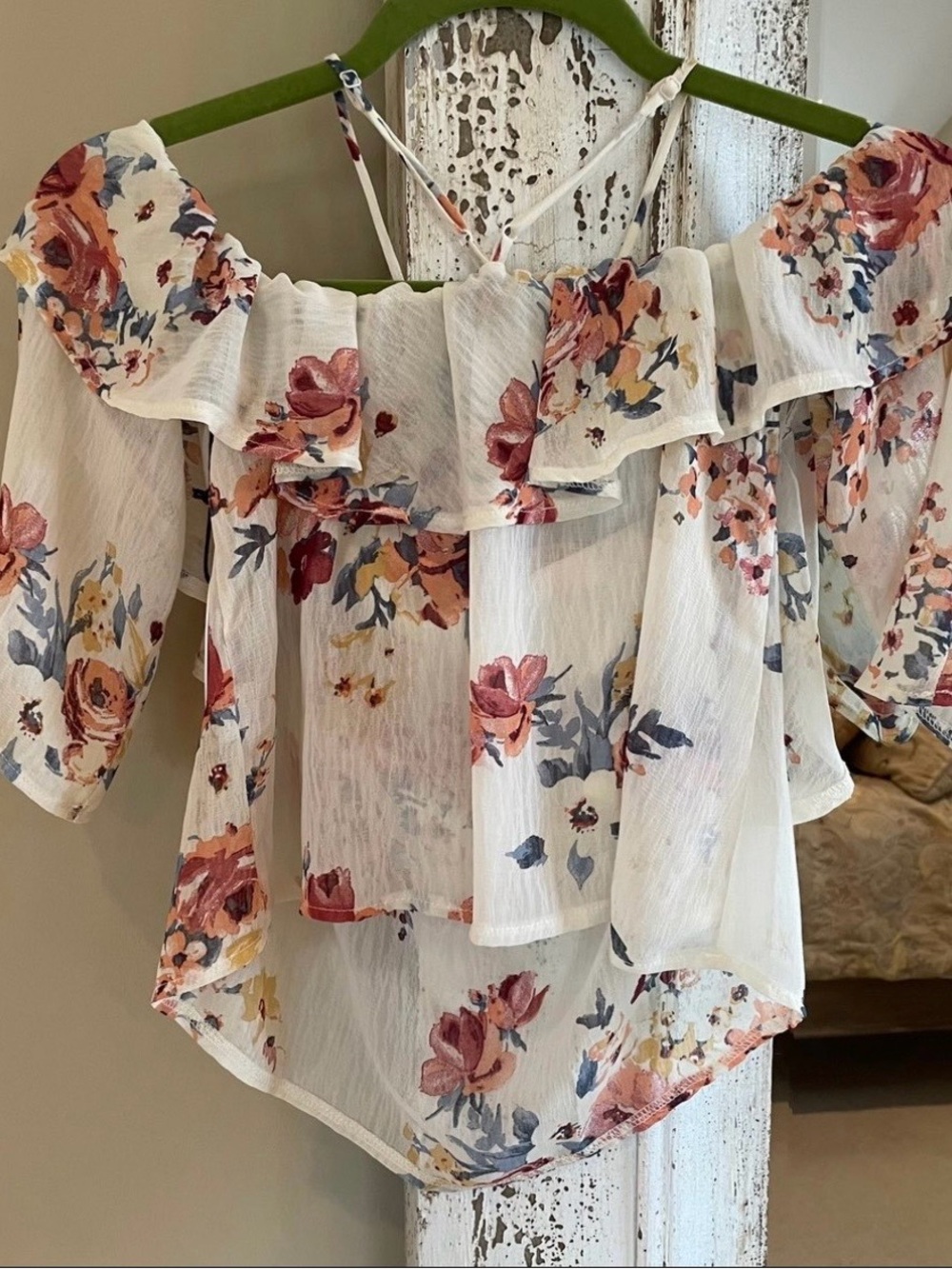 NWT Milk & Honey Floral Off Shoulder Blouse